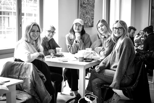 Women entrepreneurs in discussion