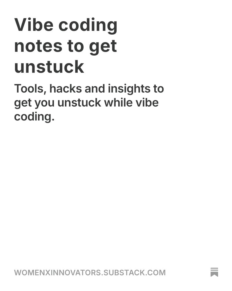 Womenx Innovators Substack Newsletter